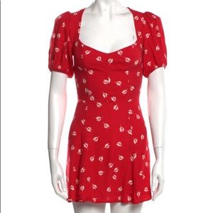 Reformation Red Dress Size 6